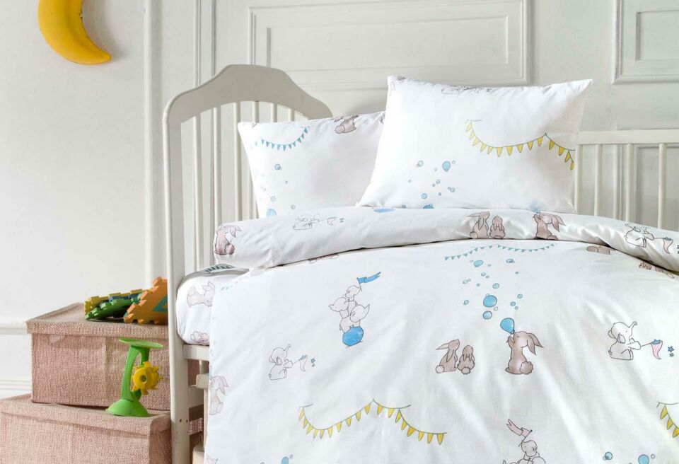 Menderes Home Cotton Collection Ranforce Bebe Nevresim+Yastık Mine Baby