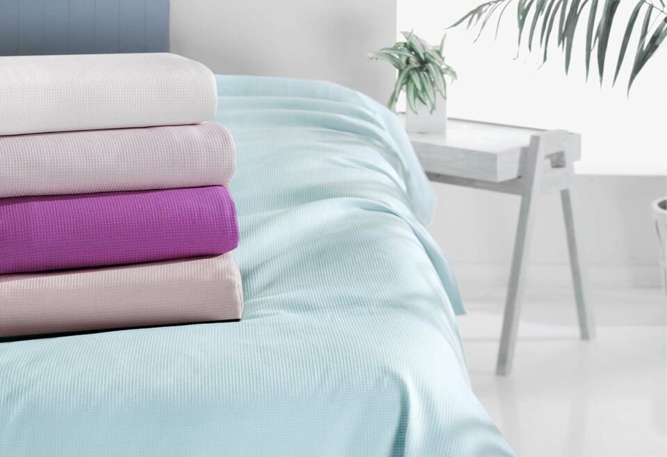 Menderes Home Cotton Collection Pike Çift Kişilik Pike Fuşya