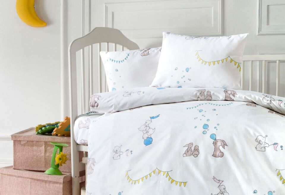 Menderes Home Cotton Collection Ranforce Bebe Çarşaf+Yastık Mine Baby