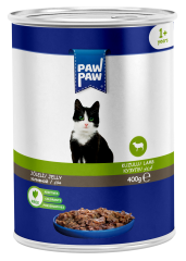 PAW PAW 12'Lİ KUZULU KEDİ KONSERVE 400 GR