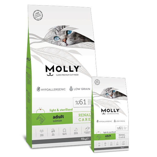 MOLLY KISIR SOMONLU KEDİ MAMASI 15 KG