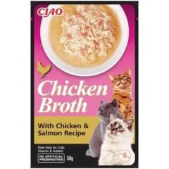 EU822-CHİCKEN BROTH TAVUK SULU VE TON BALIKLI KEDİ ÇORBASI 50 GR