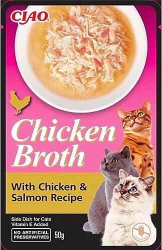 EU824-CHİCKEN BROTH TAVUK SULU VE SOMONLU KEDİ ÇORBASI 50 GR