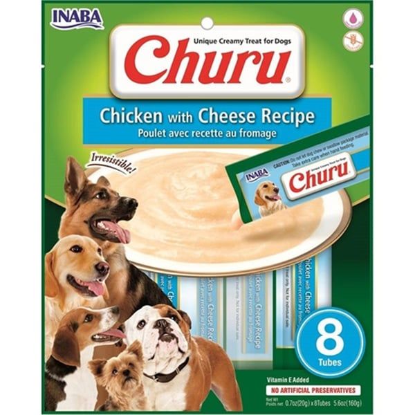 EUD604-PEYNİRLİ VE TAVUKLU TAMAMLAYICI KÖPEK ÖDÜL MAMASI 8X20GR