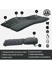 Logitech Ergo K860 920-010109 Kablosuz Klavye