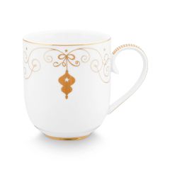 Beyaz Porselen Kupa 325 ml Royal Gold White Collection by Pip Studio