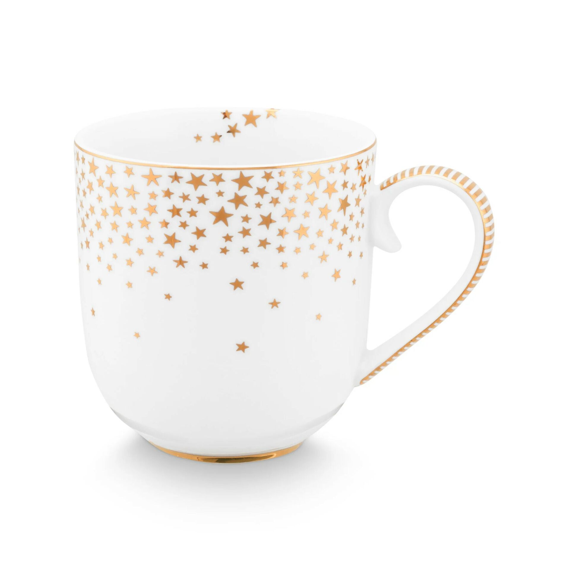 Beyaz Porselen Kupa 260 ml Royal Gold White Collection by Pip Studio