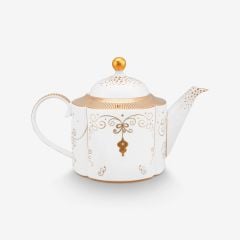 Beyaz Porselen Demlik 1650 ml Royal Gold White Collection by Pip Studio