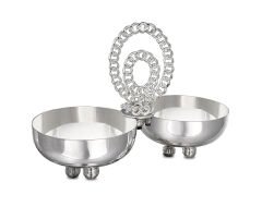 Chain Collection Silver Plated Two Pieces Ensemble Bowl
