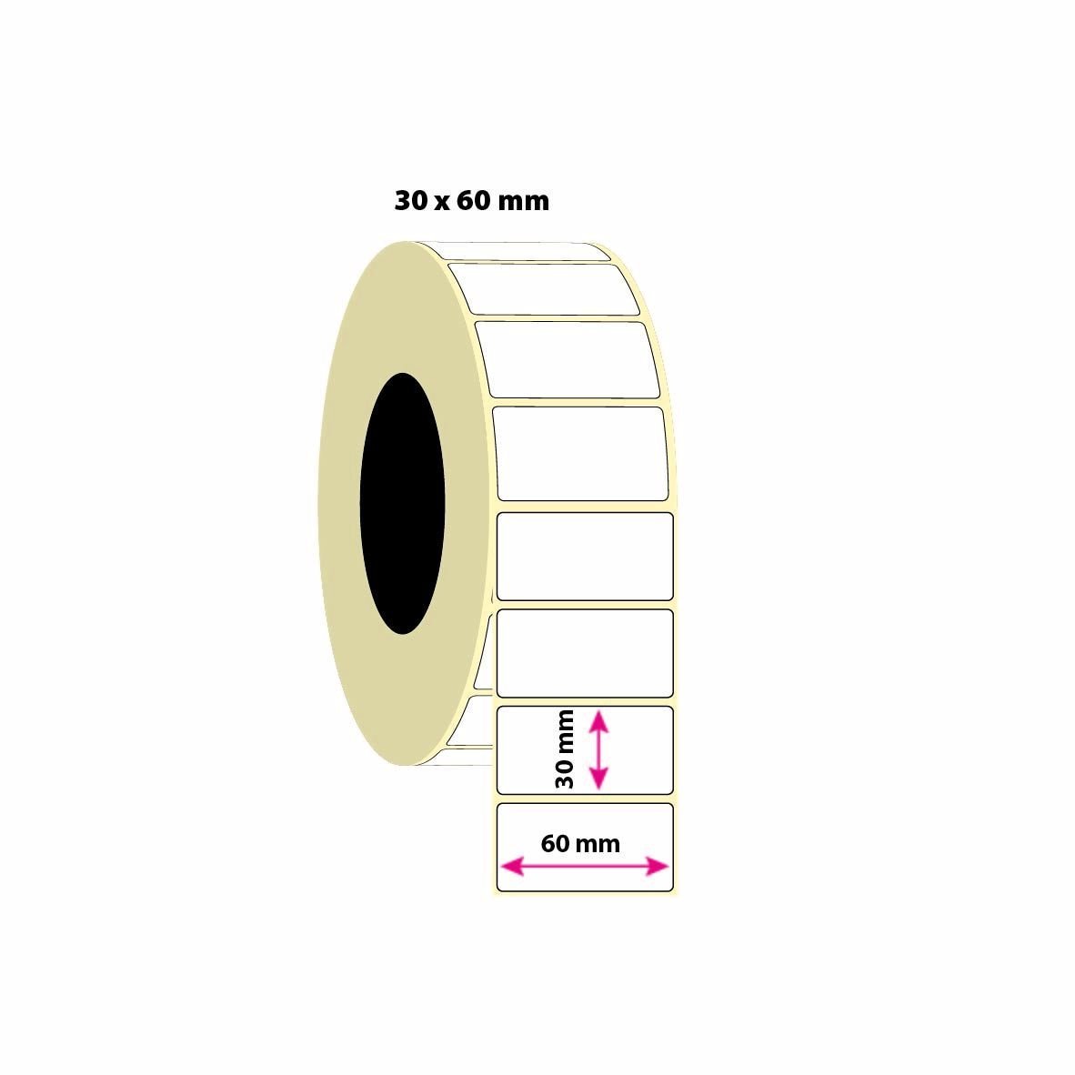 30x60mm PP Opak Etiket 1500 Adet (8687073831863)