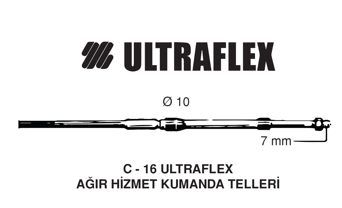 ULTRAFLEX AĞIR HİZMET KUMANDA TELİ 28 MT 92 FEET