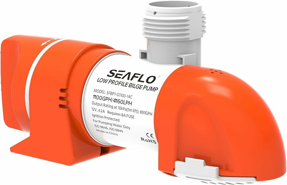 SEAFLO DÜŞÜK PROFİLLİ SİNTİNE POMPASI 1100 GPH 12 V