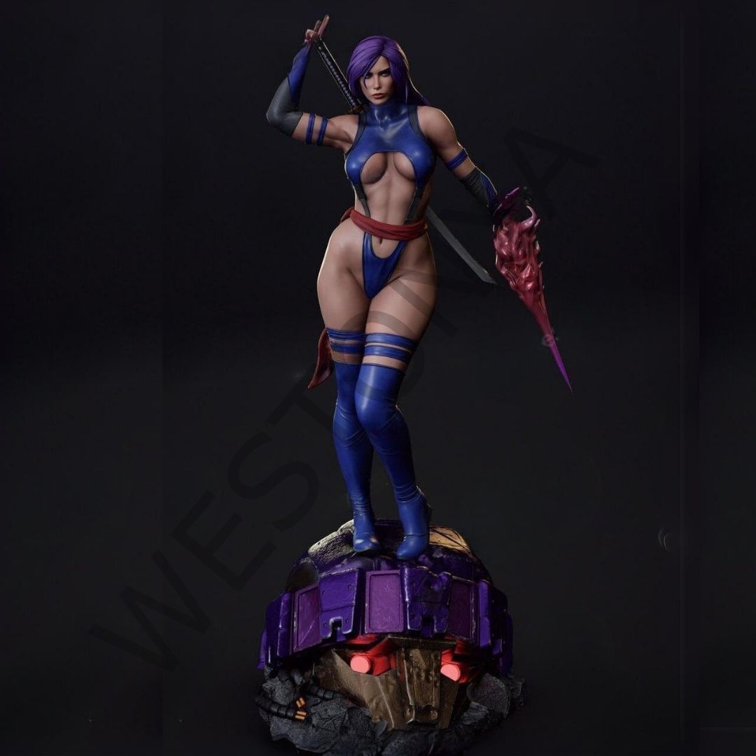 Psylocke X-Men 3D Baskı Figürü