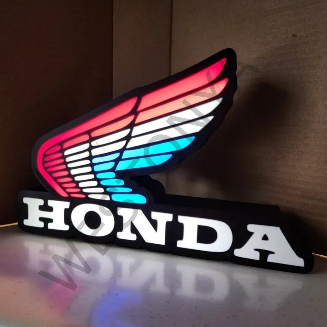 Honda Yazılı 3D Baskı Gece Lambası