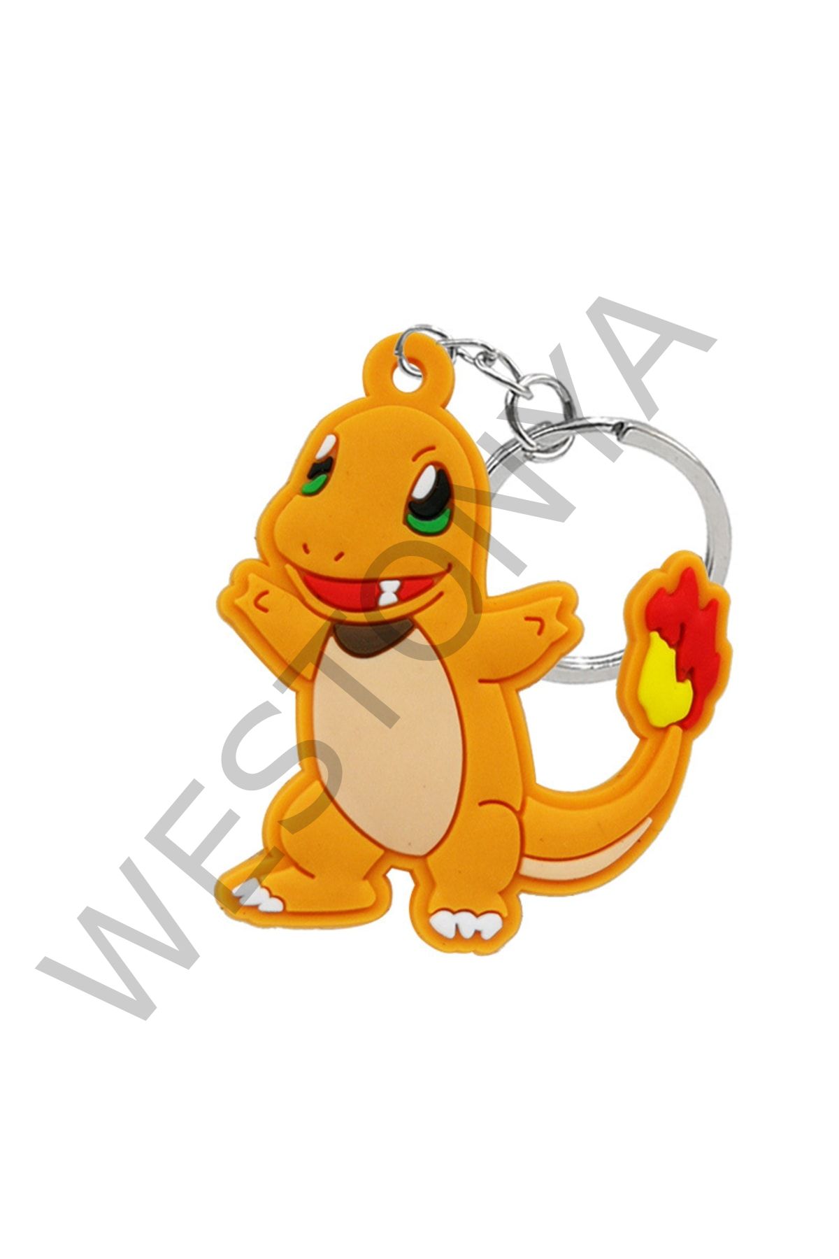 Charmander Pokemon Silikon Anahtarlık