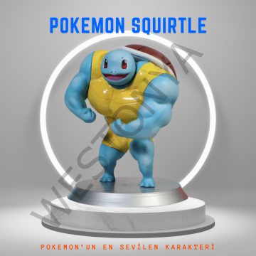 Pokemon Kaslı Squirtle Figür