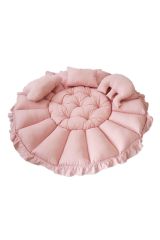 Oyun Havuzu Gri Desen Pembe Zemin