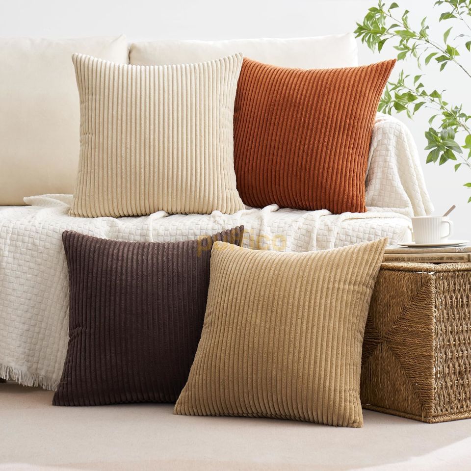 Kırlent Kılıfları 40x40 cm 4'lü Set Modern Dekoratif Kırlent Kılıfları Yumuşak Kadife Ev Dekorasyonu karışık1 - 40x40