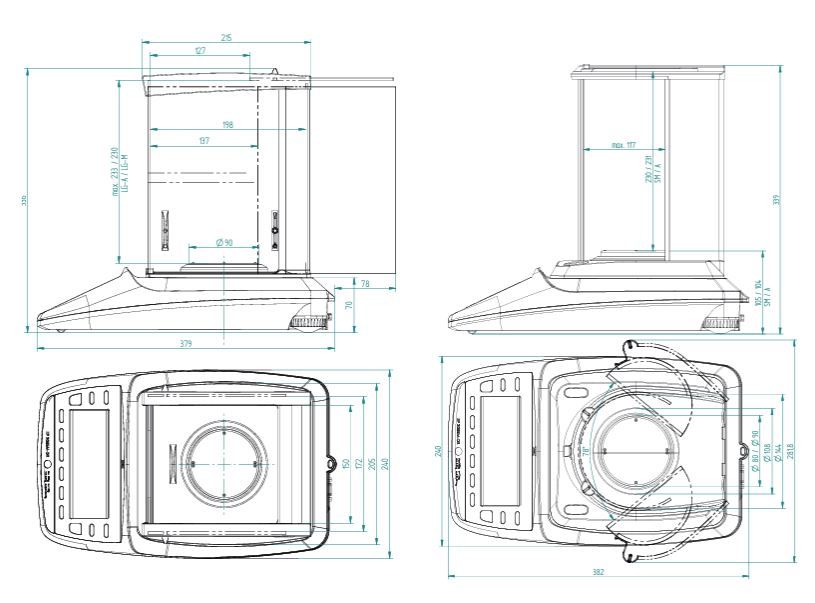Precisa Series 360 ES520A Model Analitik Terazi, 520 g kapasite, 0,0001 g hassasiyet