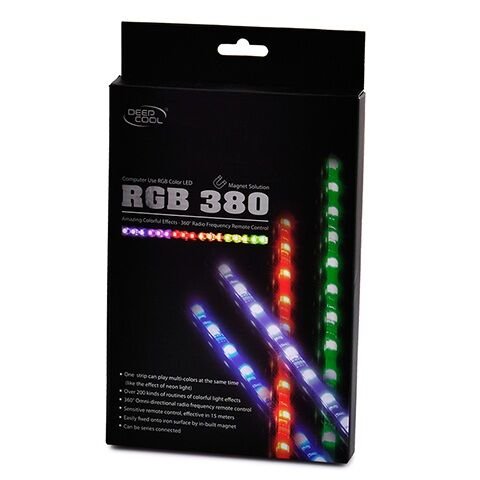 DEEP COOL RGB380 LED UZAKTAN KUMANDALI LED IŞIK 12V DC,  4 PIN D KONNEKTOR