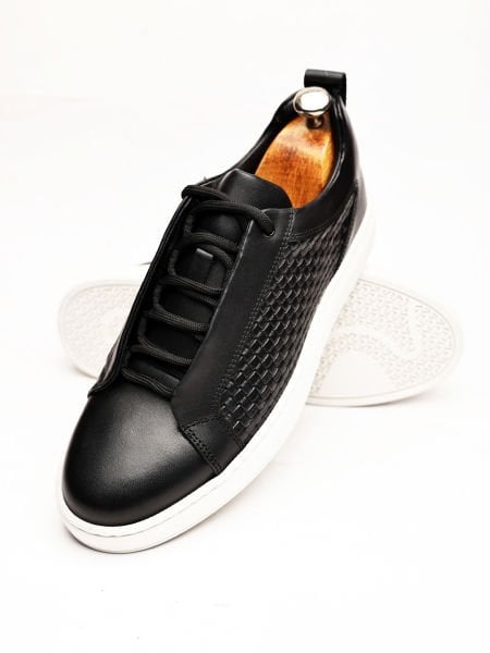 BLACK RELAX GERÇEK DERİ ERKEK CASUAL AYAKKABI SİYAH - 40
