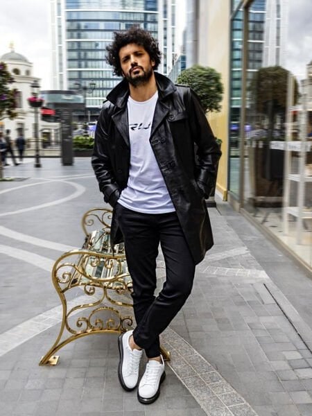 İBAY 1966 AMIRI WHITE STYLE COMFORTABLE MEN'S LEATHER DAILY SHOES WHITE - 42