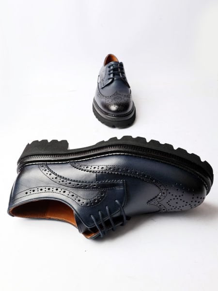 MARINEBLAU DANTE HERRENSCHUHE AUS ECHTEM LEDER