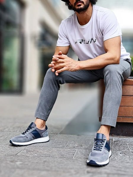 İBAY 688 HECTOR GRAY DARK BLUE - 41