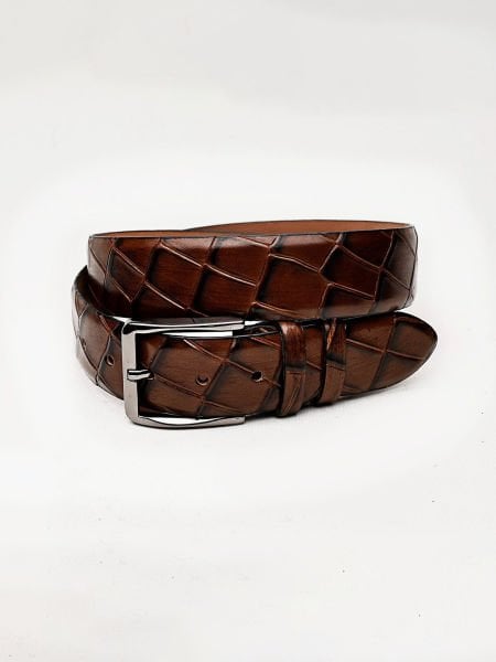 COFFEE CROCO LION BELT Kahve Kroko - STD