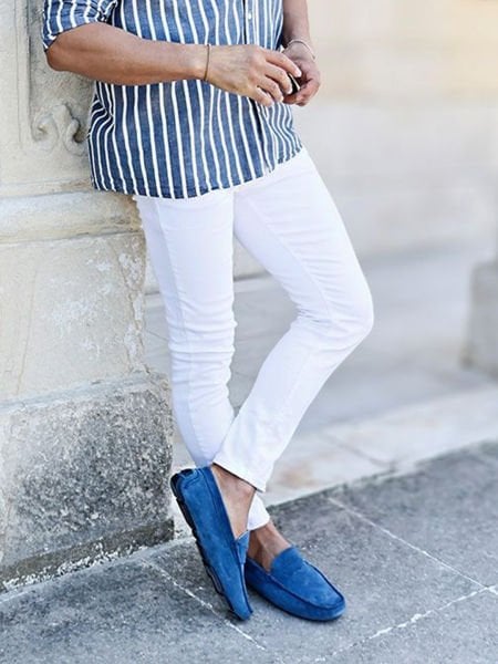 İBAY SPRING SKY BLUE SUEDE DAILY SUMMER SHOES SKY BLUE - 39