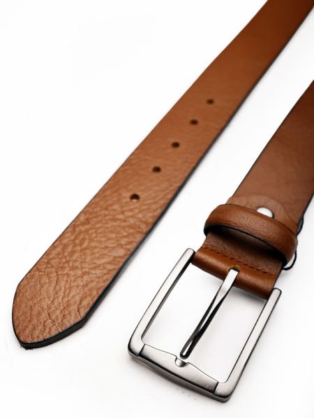 TABACO LION BELT 061 HAKİKİ DERİ ERKEK KEMER 061 TABA - 115CM