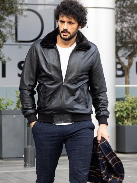 JOHN DAWID STEVE Men s Genuine Leather Coat