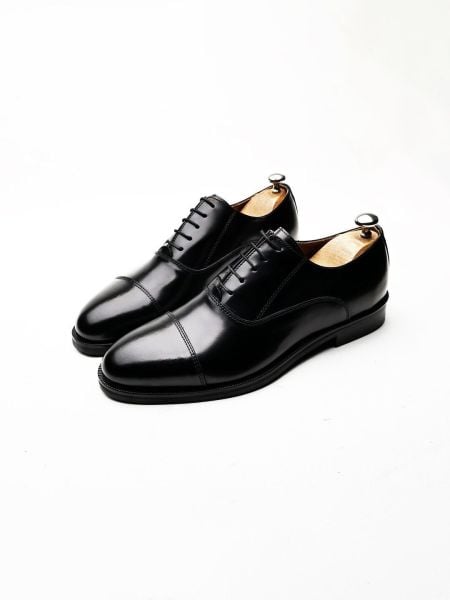 BLACK PATENT GAZZELLE HAKİKİ DERİ AYAKKABI SİYAH AÇMA - 38