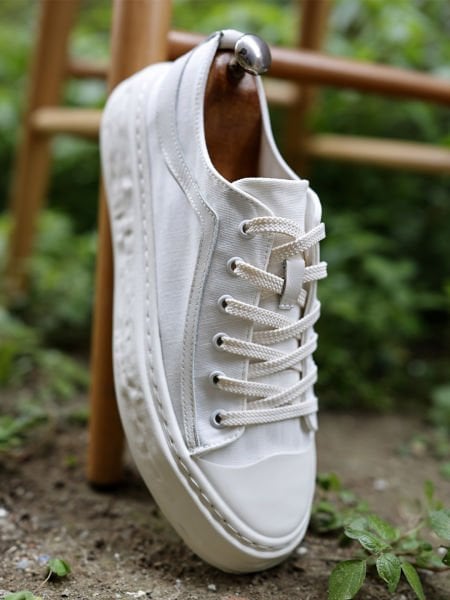 WHITE STREET STAR VERY COMFORTABLE QUALITY SUMMER MEN'S CASUAL SHOES WHITE - 42