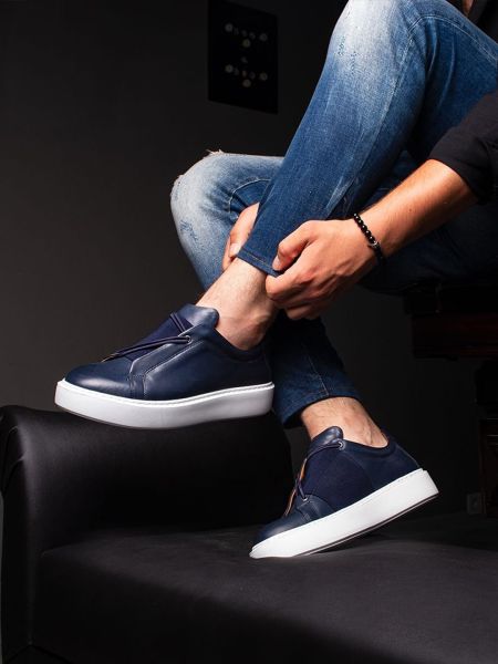 MARINEBLAU WAGNER HERREN-TAGESSCHUHE MARINEBLAU - 41