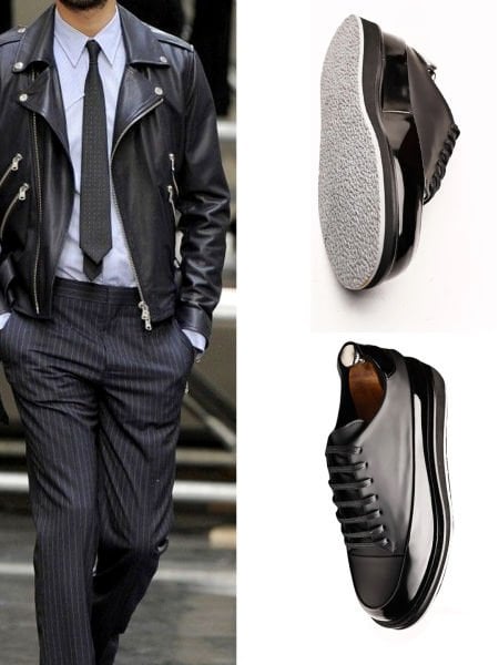 BLACK BENFICA HAKİKİ DERİ ERKEK GÜNLÜK AYAKKABI SİYAH RUGAN - 43