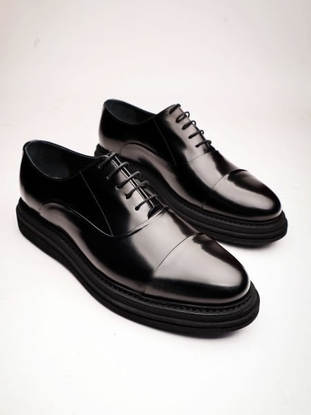 BLACK-X AMSTERDAM GENUINE LEATHER COMFORTABLE MEN'S CLASSIC SHOES BLACK X - 38