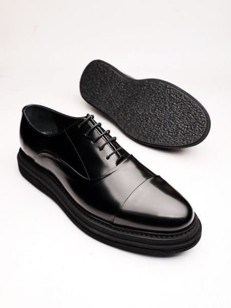 BLACK-X AMSTERDAM GENUINE LEATHER COMFORTABLE MEN'S CLASSIC SHOES BLACK X - 38