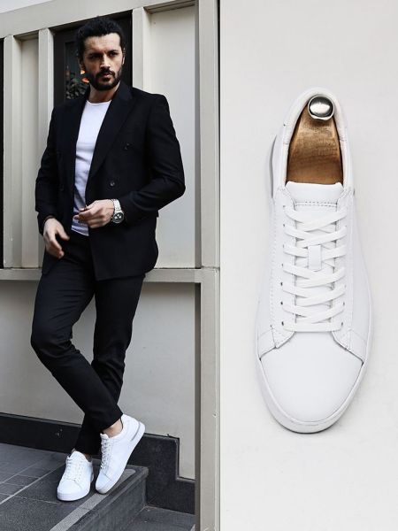 İBAY 2248 MARCO COMFORTABLE MEN'S DAILY WHITE SHOES WHITE - 45