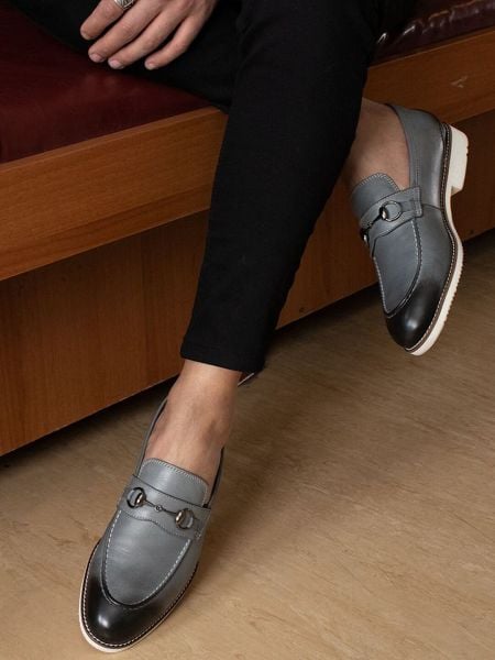 GRAU DANIEL KLASSISCHE SCHUHE AUS ECHTLEDER GRAU - 45