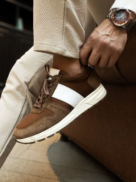 İBAY HECTOR TABA WHITE MEN'S STYLE LEATHER DAILY SHOES TABA - 40