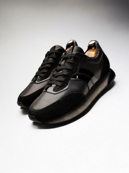 BLACK LUCAS HAKİKİ DERİ ERKEK GÜNLÜK DERİ AYAKKABI RAHAT VE HAFİF SİYAH - 45