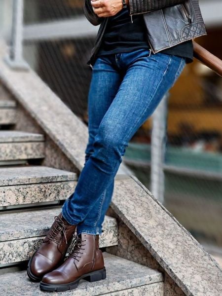 COFFEE DYNAMIC HAKİKİ DERİ BOT KAHVE - 42