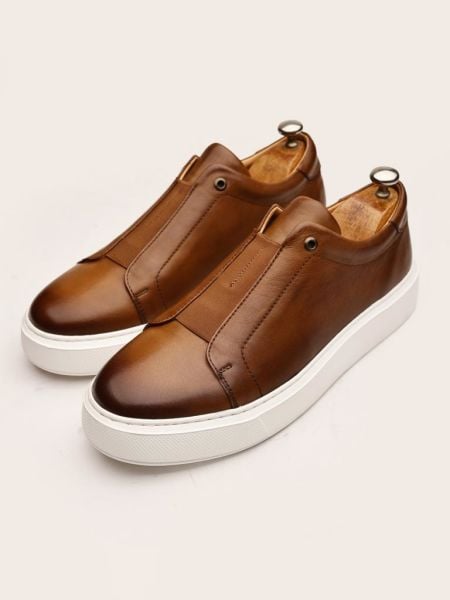 TABACO JIMMY HAKİKİ DERİ ERKEK GÜNLÜK AYAKKABI TABA - 45