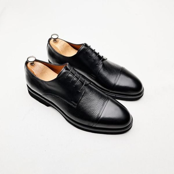 BLACK LORD KOMFORTABLE HERREN-LEDER-TAGESSCHUHE SCHWARZ FLOTER - 45