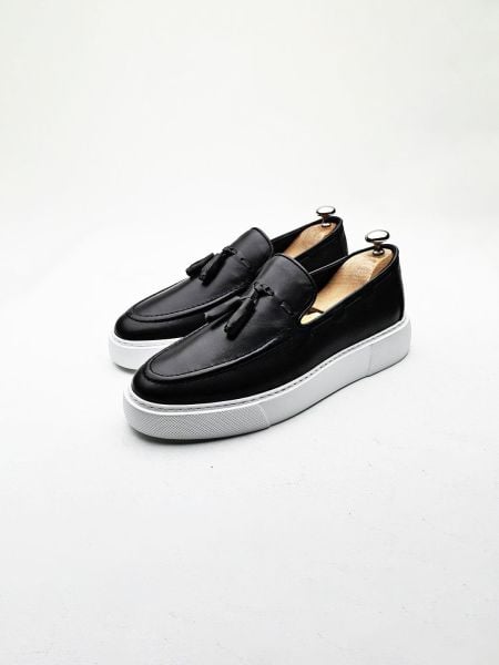 İBAY 224 CUTE BLACK MEN'S STYLE SHOES BLACK - 45