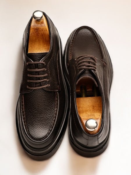 COFFEE FLOATER VALENTE HAKİKİ DERİ ERKEK GÜNLÜK KLASİK AYAKKABI KAHVE FLOTER - 45