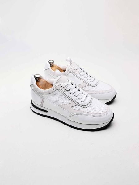 WHITE MARIO DERİ GÜNLÜK SNEAKERS BEYAZ - 42