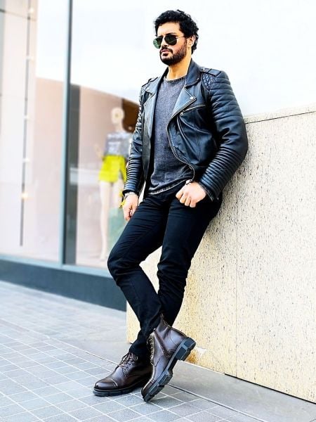 İBAY HEAD POSTAL Men's Brown Genuine Leather Comfortable Boots BROWN - 44