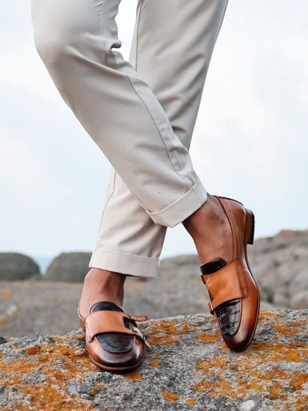 TABACO LUXUS KLASSISCHE SCHUHE AUS ECHTLEDER TABA BRAUN - 39